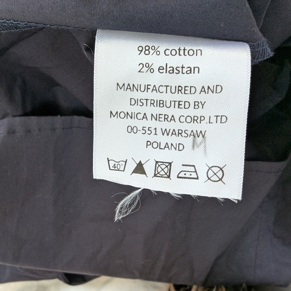 New Monica Nera Midi Dress Ava Navy Blue Oversized Quiet Luxury Wedding Guest - Picture 5 of 9